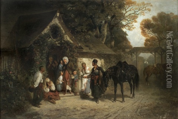 Return Of A Servant Oil Painting - Maximilian Gierymski