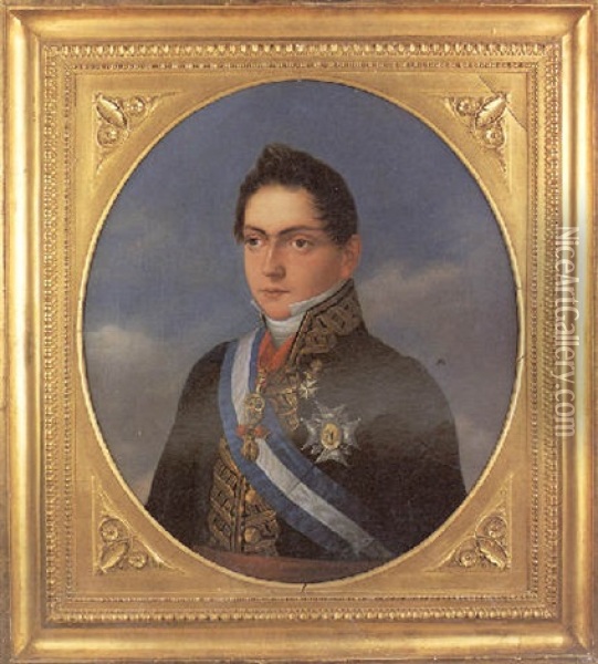 Retrato De Infante De Espana Oil Painting - Antonio Maria Esquivel Suarez de Urbina
