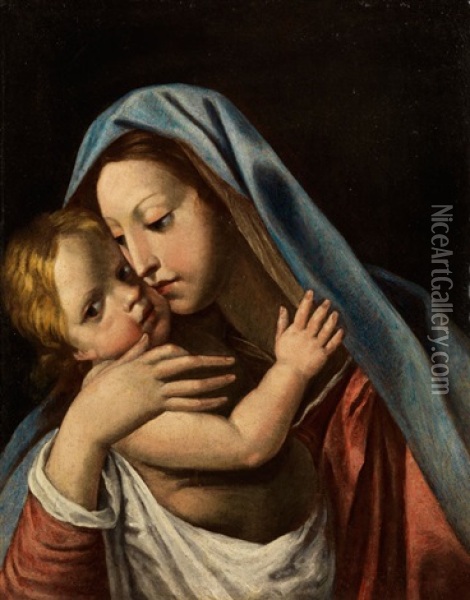 Madonna Mit Dem Kind Oil Painting - Giuseppe Cesari