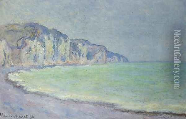 Cliff at Pourville Oil Painting - Claude Oscar Monet