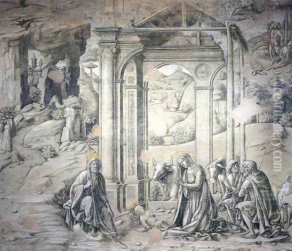 Nativity 1488-94 Oil Painting - Francesco Di Giorgio Martini