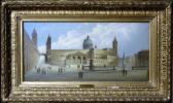 La Cattedrale Di Palermo Oil Painting - Karl Kaufmann