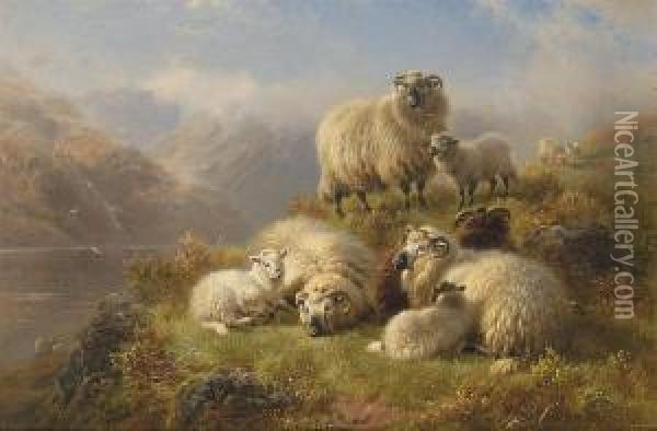 Morning, Loch Eck, Argyllshire Oil Painting - William Frederick Austin