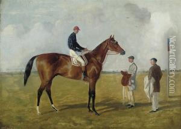 Elland With Jockey Up Oil Painting - John Frederick Wheeler