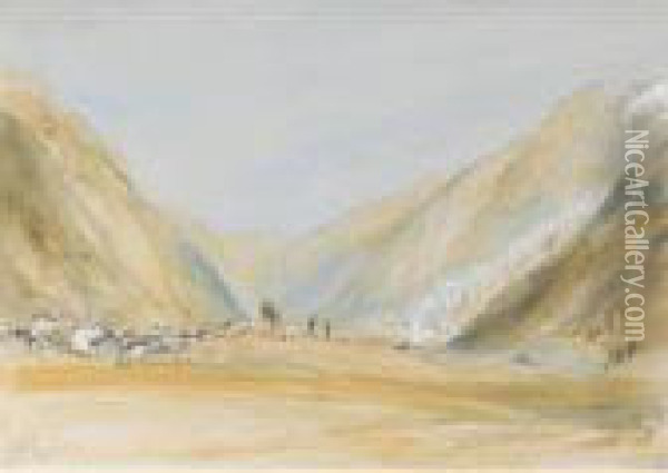 Glacier Du Bois, Chamonix Oil Painting - William Callow