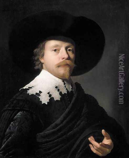 Portrait of a Gentleman 1631 Oil Painting - Gerrit Van Honthorst