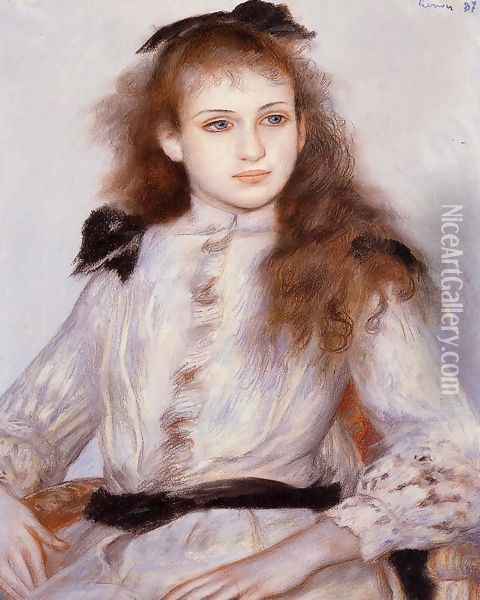 Portrait Of Madeleine Adam Oil Painting - Pierre Auguste Renoir