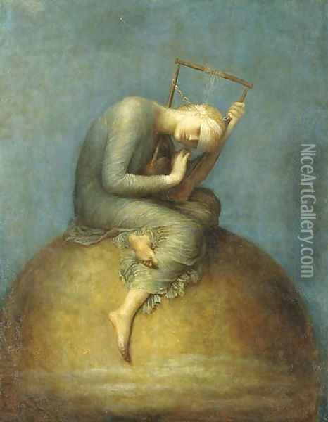 Hope Oil Painting - George Frederick Watts