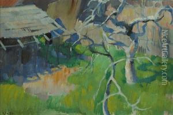 The Fig Tree Oil Painting - Edouard Antonin Vysekal