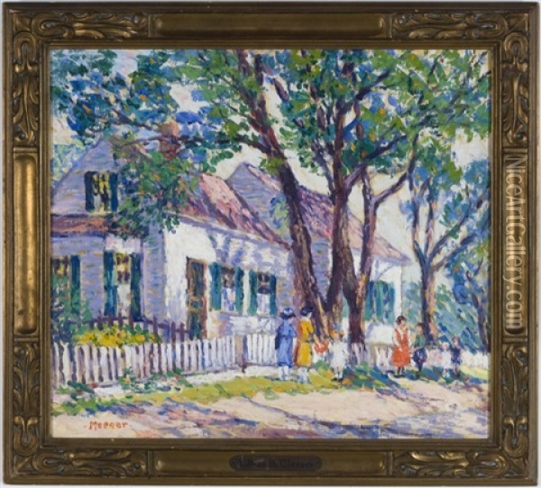 Sunny Day, Cape Ann, Massachusetts Oil Painting - Lillian Burk Meeser