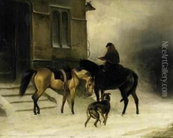 Winter Break Oil Painting - Gustav Quentell