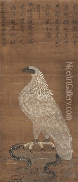Eagle Oil Painting -  Emperor Huizong