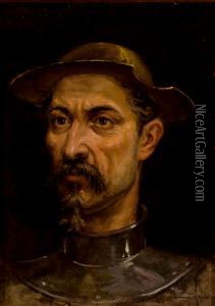 Don Quijote Oil Painting - Jose Moreno Carbonero