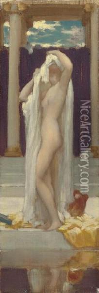 Study For The Bath Of Psyche Oil Painting - Frederick Leighton