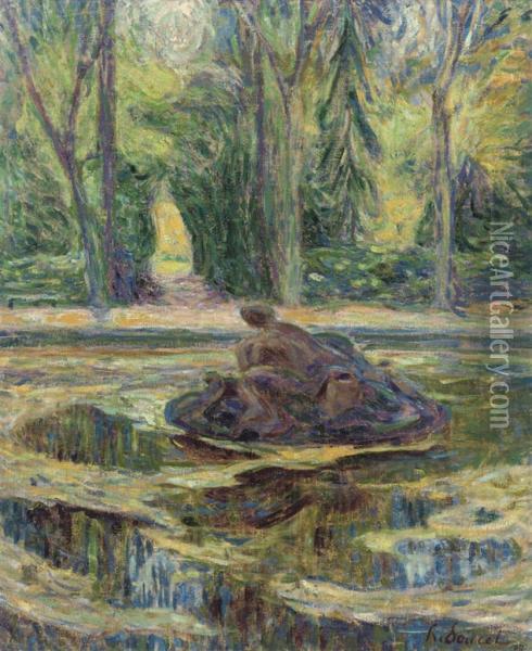 The Lily Pond Oil Painting - Henri Doucet