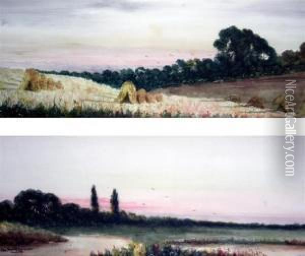 Totnes, Dartmoor Oil Painting - Abraham Hulk Jun.