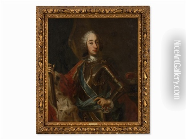 Portrait Of Charles Vii Oil Painting - George de Marees
