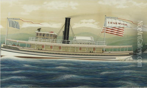The Steamboat Idlewild Oil Painting - James Bard