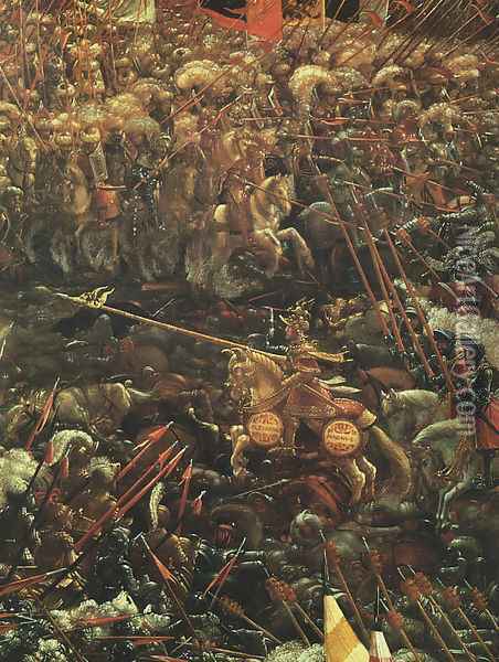 The Battle of Alexander, (detail-1), 1529 Oil Painting - Albrecht Altdorfer