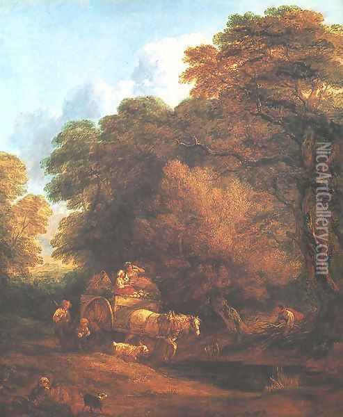 Market Cart Oil Painting - Thomas Gainsborough