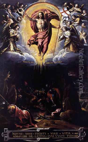 The Resurrection 1600-25 Oil Painting - Domenico Cresti (see Passignano)