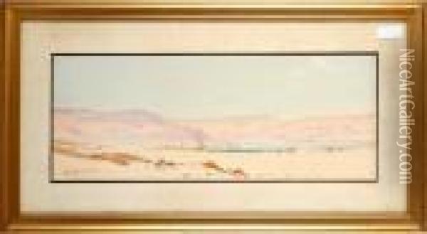 Desert Landscape Oil Painting - Augustus Osborne Lamplough