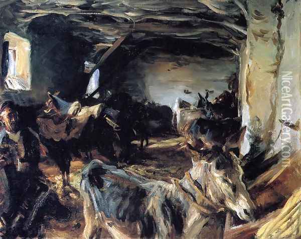 Stable At Cuenca Oil Painting - John Singer Sargent