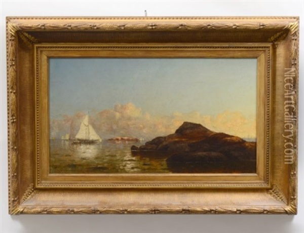 Off The South Shore Oil Painting - Walter Franklin Lansil