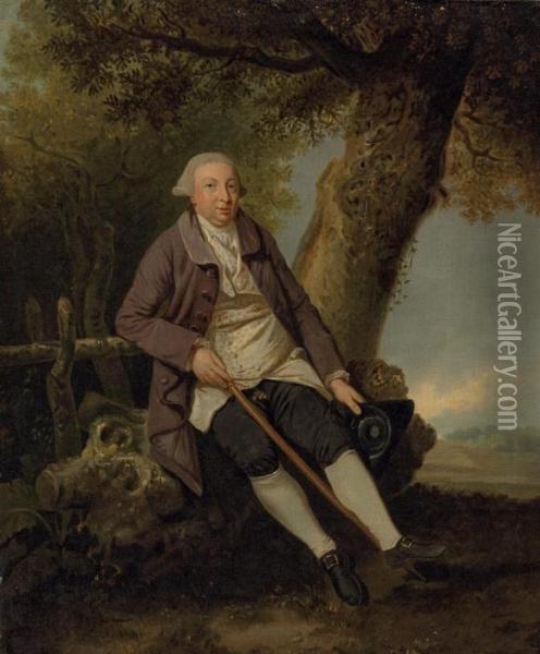 Portrait Of Thomas Bradshaw Oil Painting - Johann Zoffany
