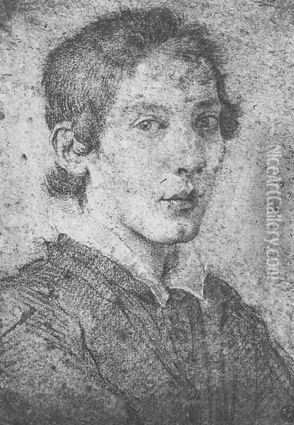 Portrait of a Young Man 2 Oil Painting - Gian Lorenzo Bernini