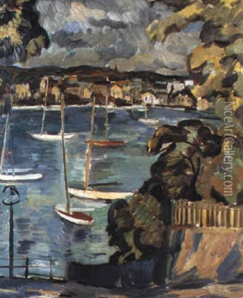 Harbour Oil Painting - William McTaggart
