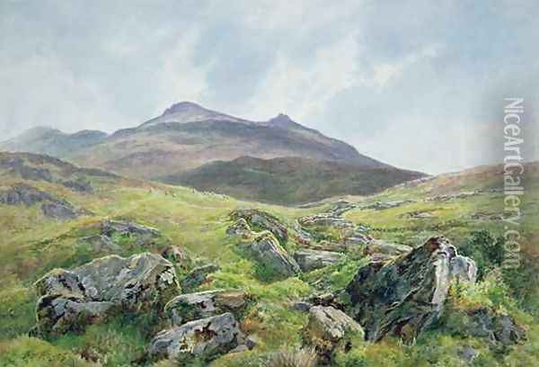 Landscape Snowdon Oil Painting - Frederick William Hayes