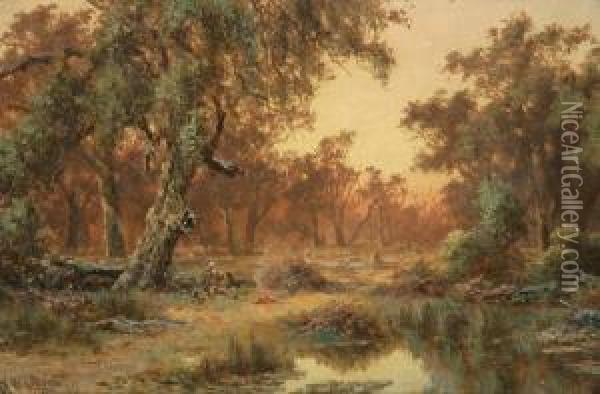 The Resting Swagman Oil Painting - James Waltham Curtis