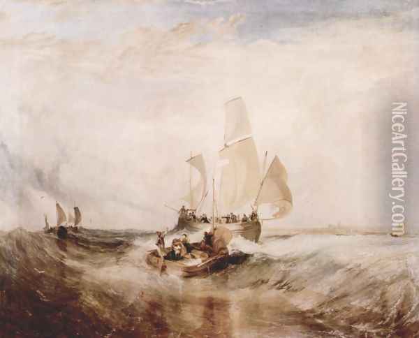 Passengers go on board Oil Painting - Joseph Mallord William Turner