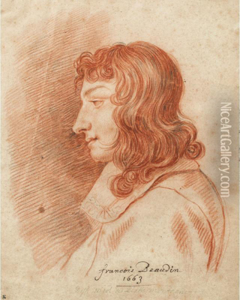 Portrait De Francois Beaudin, Beau-frere De L'artiste Oil Painting - Nicolas De Plattemontagne