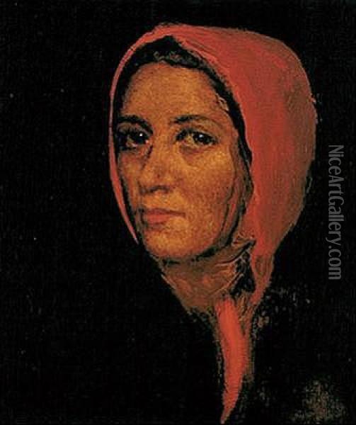 Retrato De Mujer Oil Painting - Eduardo Soria
