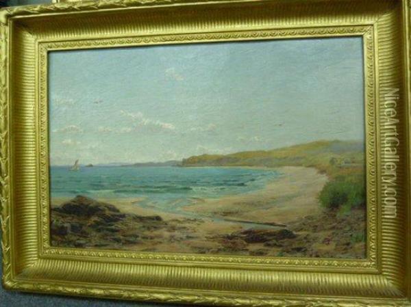 Coastal Landscape Oil Painting - Isaac Cooke