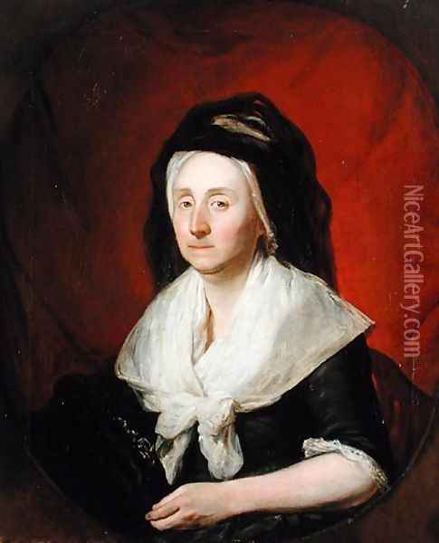 Portrait of Mrs. Wolters, 1797 Oil Painting - Martin Ferdinand Quadal