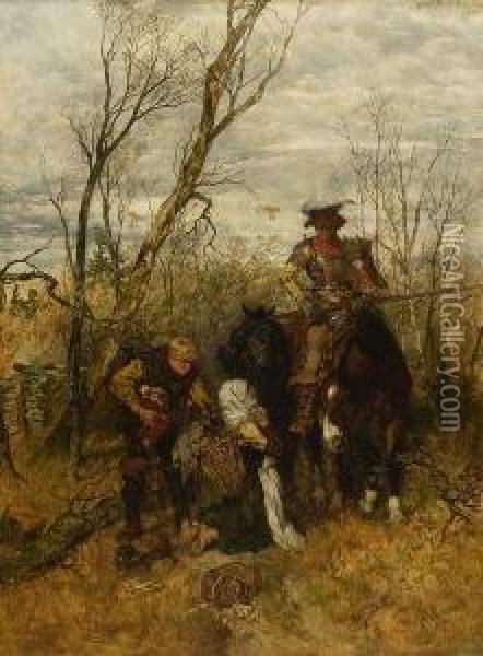 Strauchritter: Oil Painting - Wilhelm Von Diez