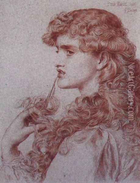 Proud Maisie Oil Painting - Anthony Frederick Sandys