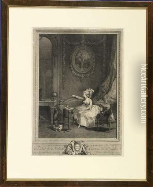 Dediee A Milady Comtesse De Douglaa Oil Painting - Nicolas De Launay