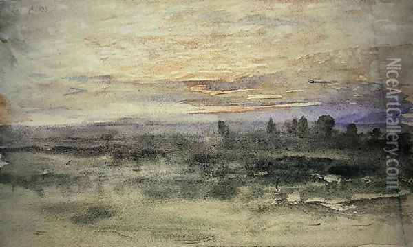 View from Hampstead, 1833 Oil Painting - John Constable