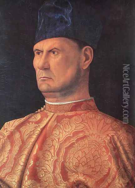 Portrait of a Condottiere (Jacopo Marcello) Oil Painting - Giovanni Bellini