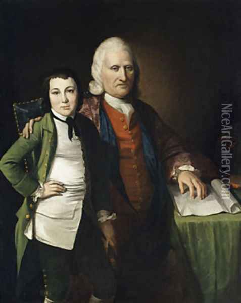 Cadwallader Colden and His Grandson Warren De Lancey Oil Painting - Matthew Pratt