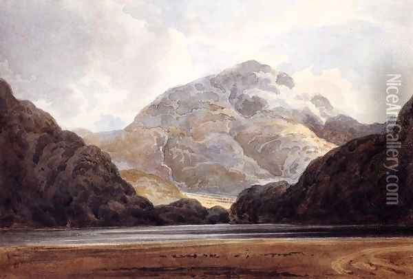 View near Beddgelert Oil Painting - Thomas Girtin
