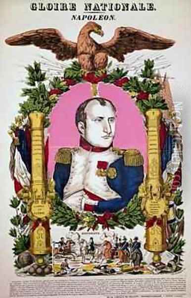 Portrait of Napoleon I 1769-1821 in commemoration of the Battle of Austerlitz Oil Painting - Francois Georgin
