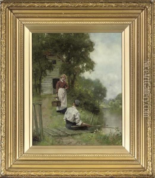 One Last Cast Oil Painting - Henry John Yeend King