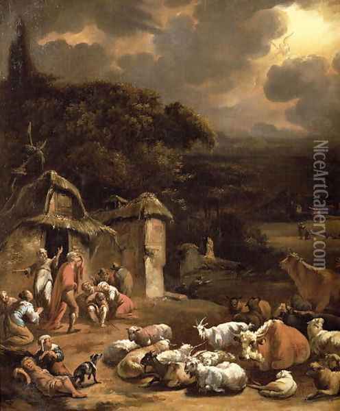 The Annunciation to the Shepherds Oil Painting - Adam Colonia