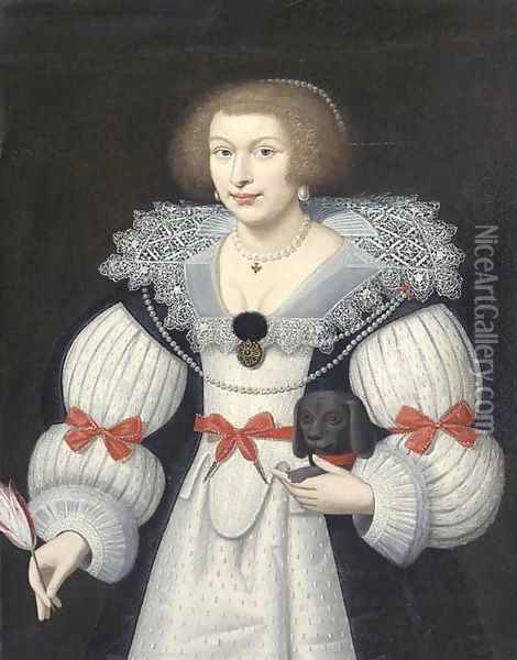 Portrait of a lady Oil Painting - Paulus Moreelse