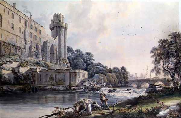 Caesars Tower and Part of Warwick Castle Oil Painting - Paul Sandby
